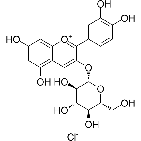 cyanidin-3-O-glucoside Structure